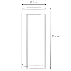 LED-pollarivalaisin Combo, kaunis muotoilu, 25 cm