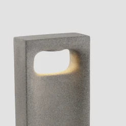 LED-pollarivalaisin Glint, 2700K, 40 cm, harmaa, betoni, IP55