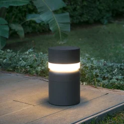 LED-pollarivalaisin Sete, tummanharmaa