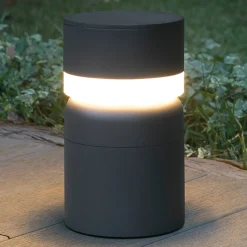 LED-pollarivalaisin Sete, tummanharmaa