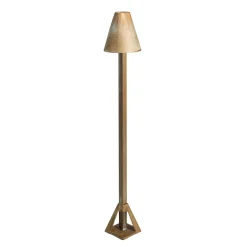 LED-pollarivalaisin Silva Disk, korkeus 50 cm, antiikkimessinki