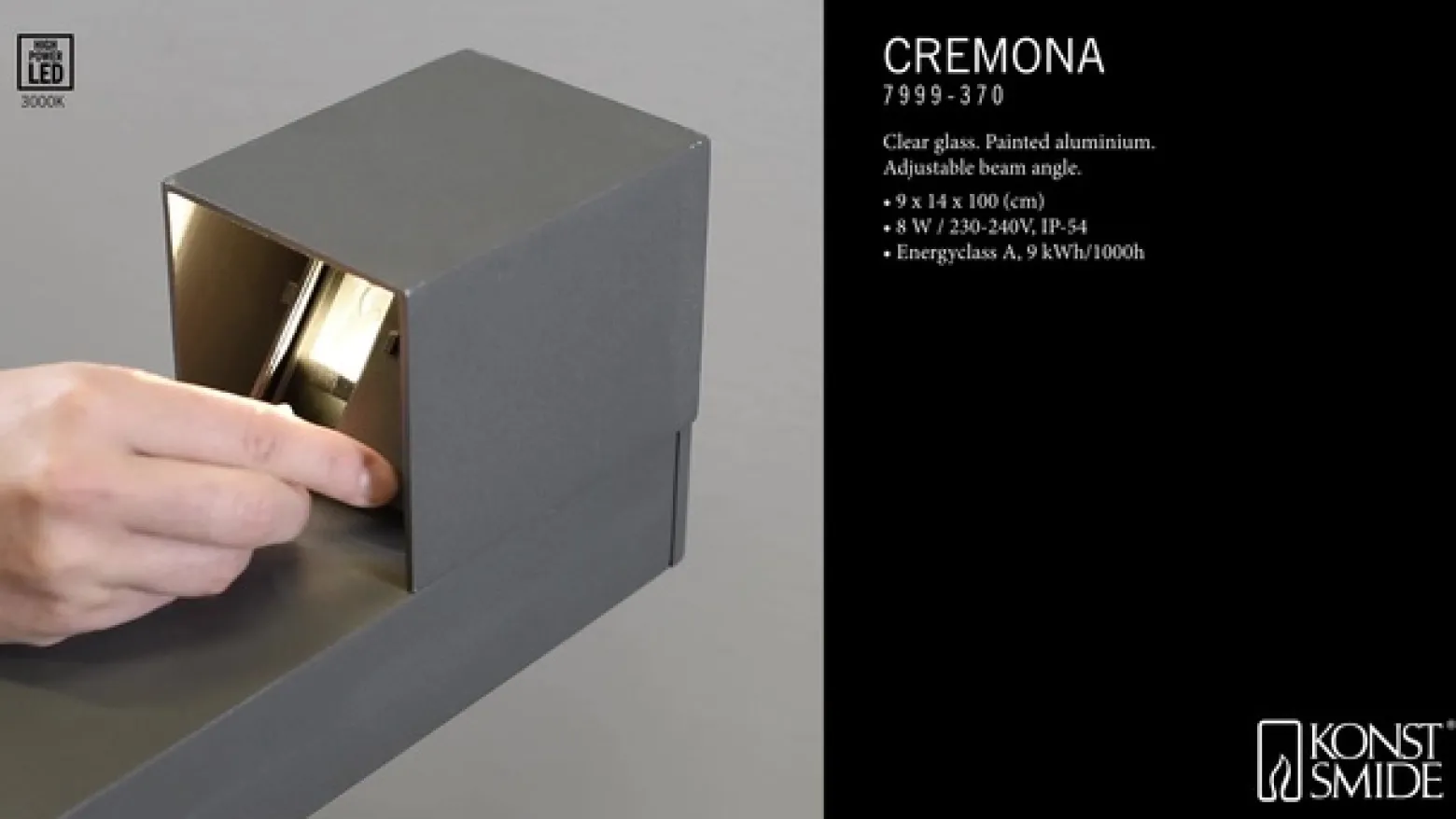 LED-pylväsvalaisin Cremona IP54