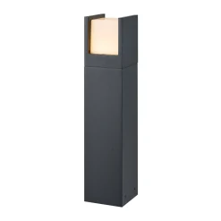 LED-pylväsvalaisin FYNN-U, korkeus 45 cm, antrasiitti, CCT IP65, päälle/pois