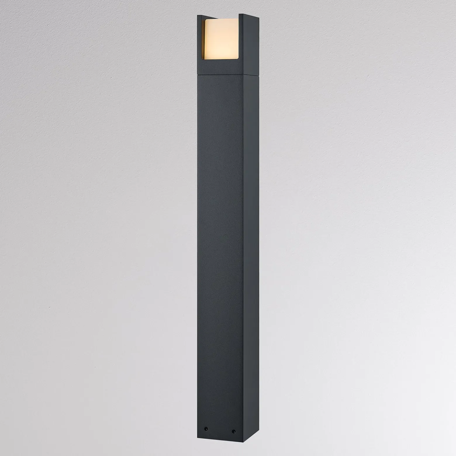 LED-pylväsvalaisin FYNN-U, korkeus 85 cm, antrasiitti, CCT IP65, päälle/pois