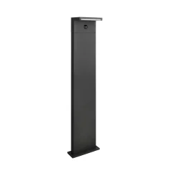 LED-pylväsvalaisin Ravi, antrasiitti, korkeus 100 cm, anturi, IP54