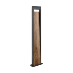 LED-pylväsvalaisin SALMON, puun näköinen, korkeus 100 cm metalli, IP44