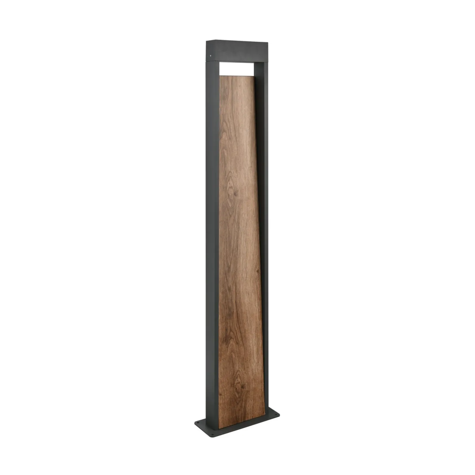 LED-pylväsvalaisin SALMON, puun näköinen, korkeus 100 cm metalli, IP44