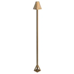 LED-pylväsvalaisin Silva Frame, korkeus 100 cm, antiikkimessinki, IP65