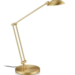 LED-pöytälamppu Hebe eleohjauksella, messinki