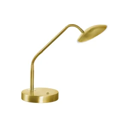 LED-pöytälamppu Tallri, messinki, korkeus 60 cm, CCT, kosketusdimmeri