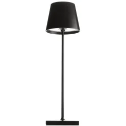 LED-pöytälamppu Toc USB-laturilla, IP54, musta