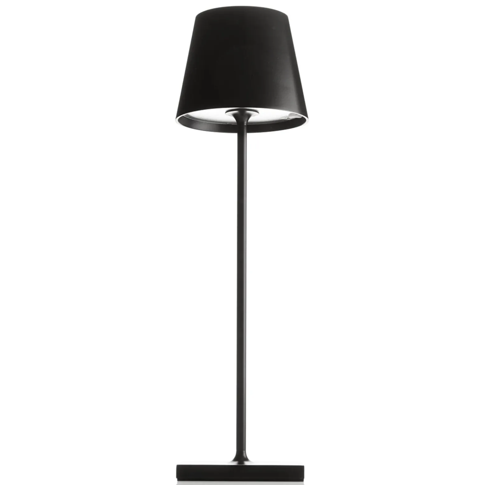LED-pöytälamppu Toc USB-laturilla, IP54, musta