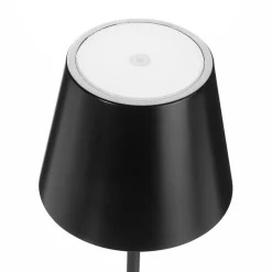 LED-pöytälamppu Toc USB-laturilla, IP54, musta