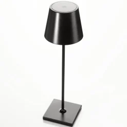 LED-pöytälamppu Toc USB-laturilla, IP54, musta