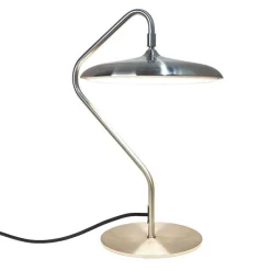 LED-pöytävalaisin Artist, teräksenvärinen, korkeus 41 cm, ruostumaton teräs