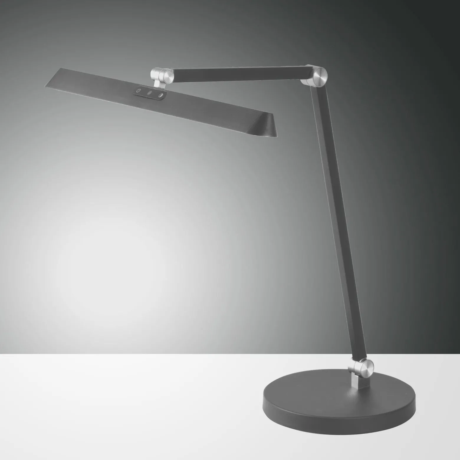 LED-pöytävalaisin Beba, antrasiitti, CCT, himmennettävä