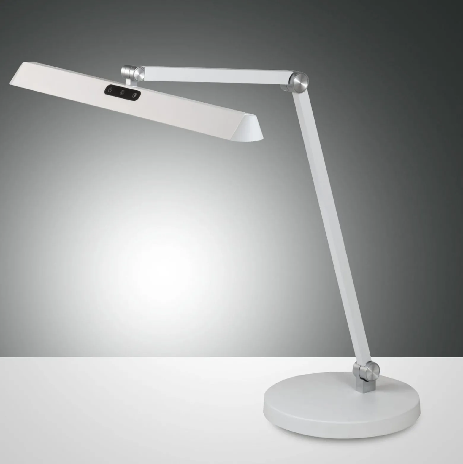 LED-pöytävalaisin Beba, valkoinen, CCT, himmennettävä
