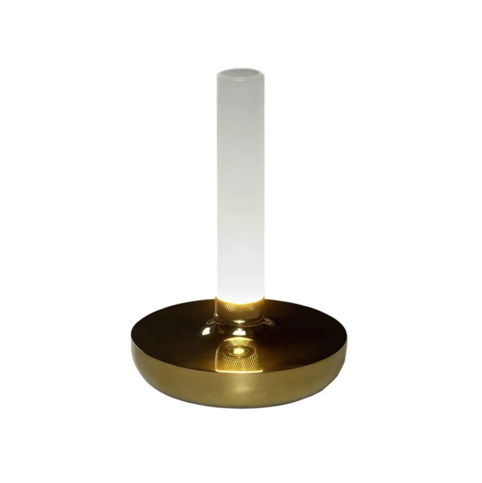 LED-pöytävalaisin Biarritz, IP54, akku, CCT, kulta