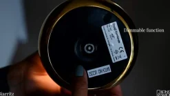 LED-pöytävalaisin Biarritz IP54, akku, CCT, ruoste