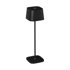 LED-pöytävalaisin Capri ulkokäyttöön, musta