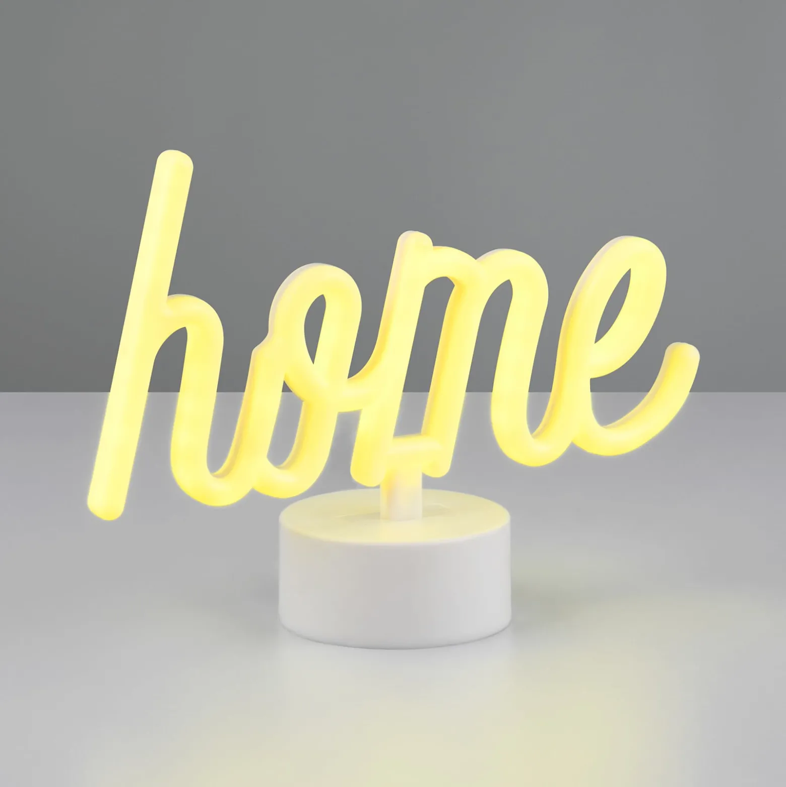 LED-pöytävalaisin Casa, keltainen, leveys 24 cm, muovia