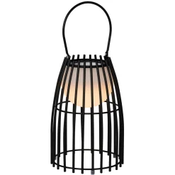 LED-pöytävalaisin Fjara, musta