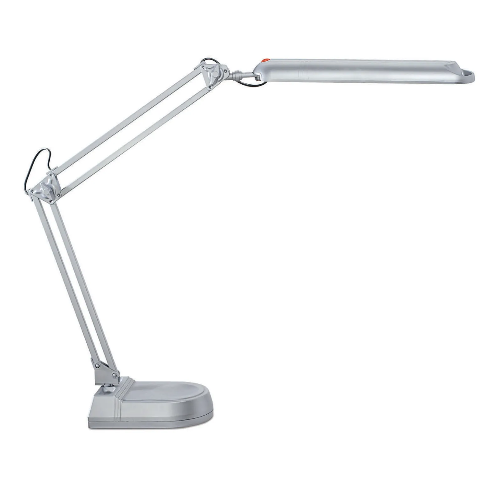 LED-pöytävalaisin MAULatlantic, hopea, korkeus 41 cm, jalusta