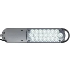 LED-pöytävalaisin MAULatlantic, hopea, korkeus 41 cm, jalusta