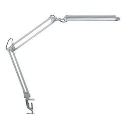 LED-pöytävalaisin MAULatlantic, hopea, korkeus 38 cm, kiinnitettävä jalusta