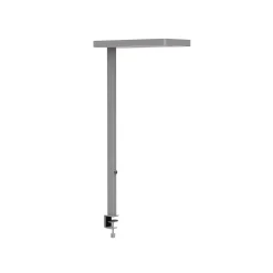 LED-pöytävalaisin MAULjaval, hopea, 120 cm, himmennettävä, kiinnitettävä jalusta