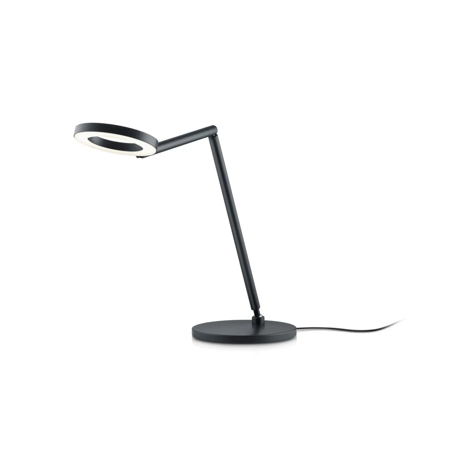 LED-pöytävalaisin Tessa-T, musta, CCT, eleohjaus