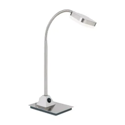 LED-pöytävalaisin Tobias, matta nikkeli