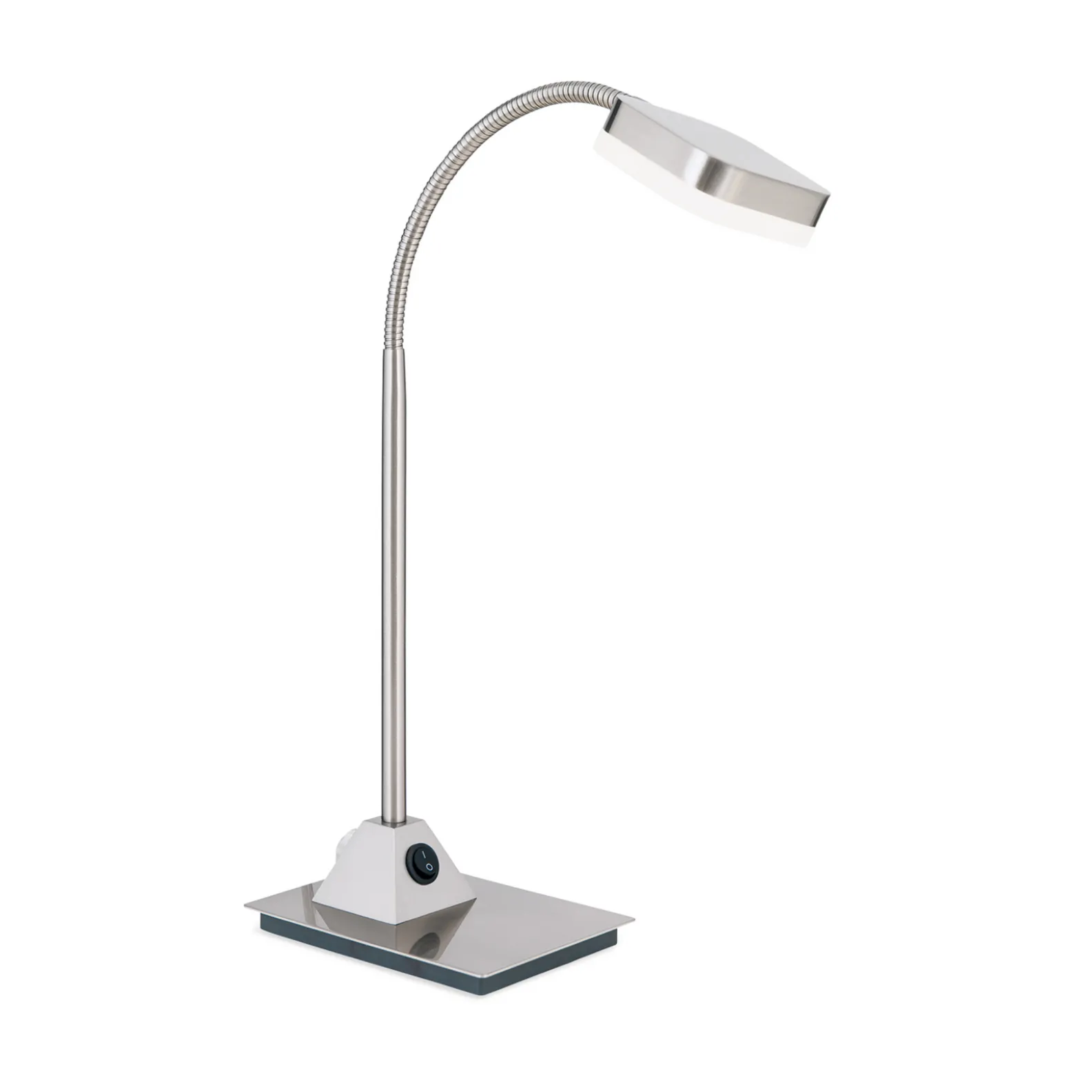 LED-pöytävalaisin Tobias, matta nikkeli