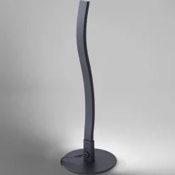 LED-pöytävalaisin Wave 3 000 K, 30 cm, musta