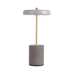 LED-pöytävalo Seta akku, sementti, harmaa
