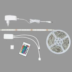LED-RGB-nauha WiFi, 500 cm, kaukosäädin