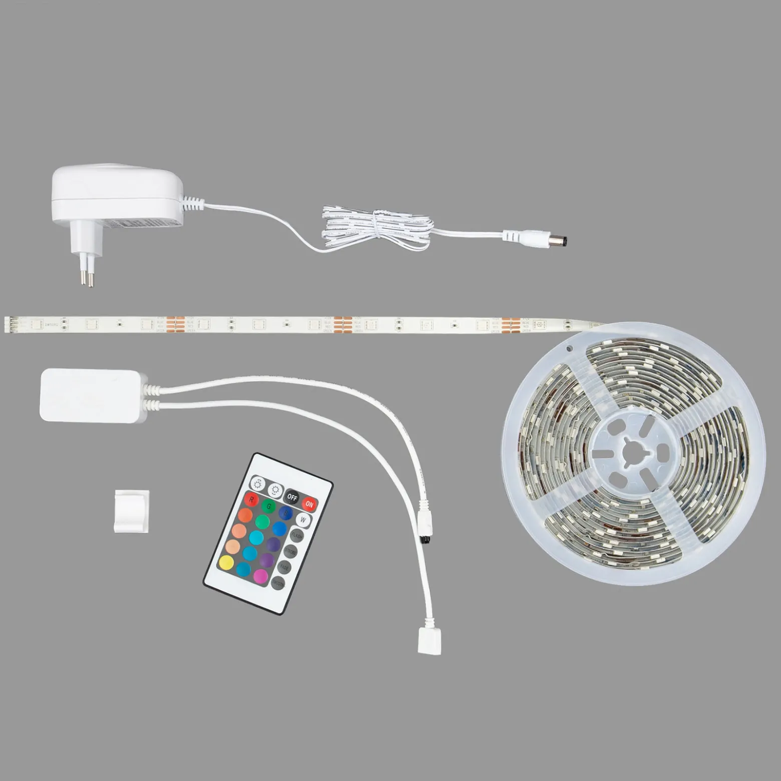LED-RGB-nauha WiFi, 500 cm, kaukosäädin