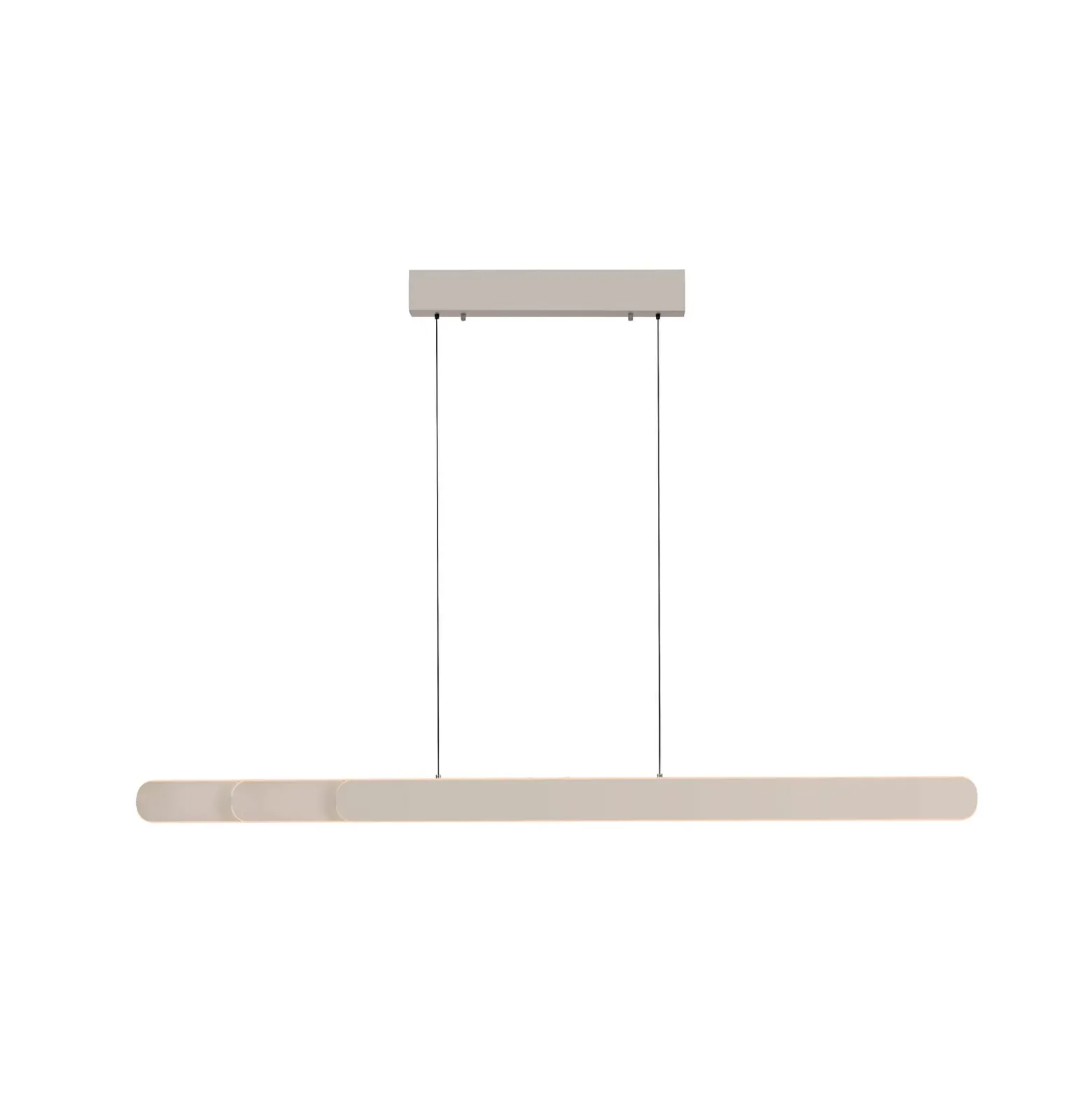 LED-riippuvalaisin ADRIANA ROUND, beige, pituus 160 cm, metalli, CCT