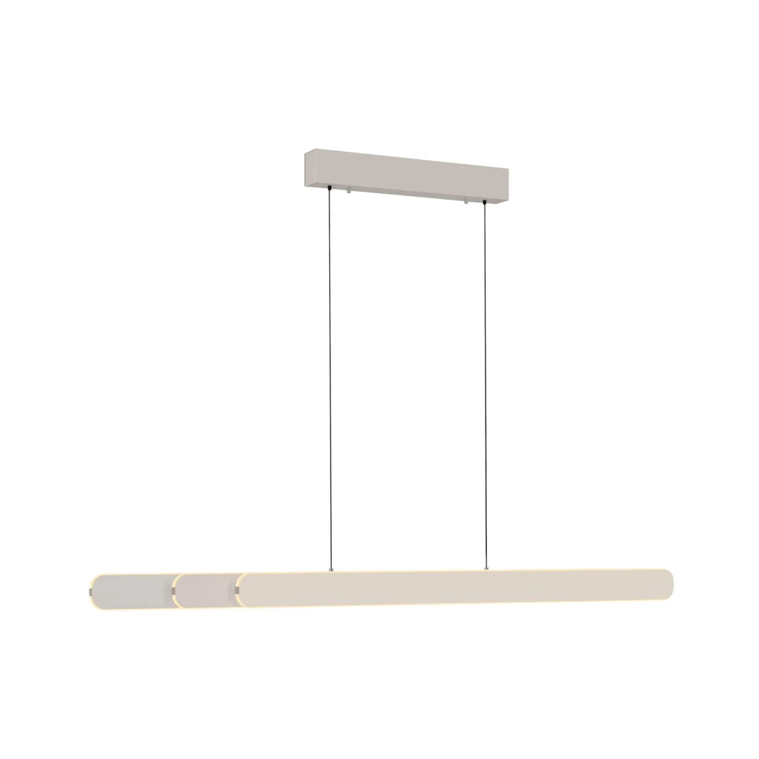 LED-riippuvalaisin ADRIANA ROUND, beige, pituus 160 cm, metalli, CCT