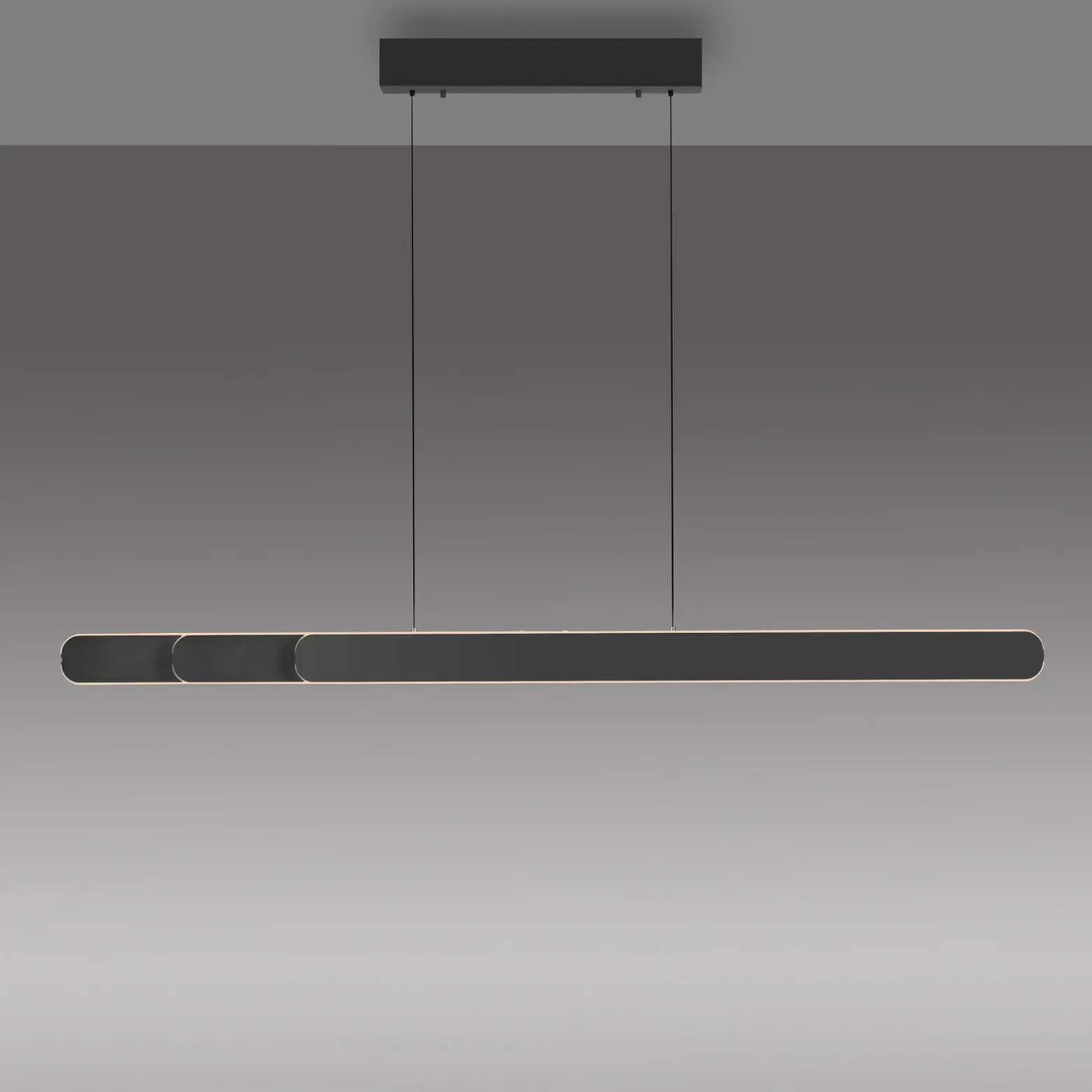 LED-riippuvalaisin ADRIANA ROUND, musta, pituus 160 cm, metalli, CCT