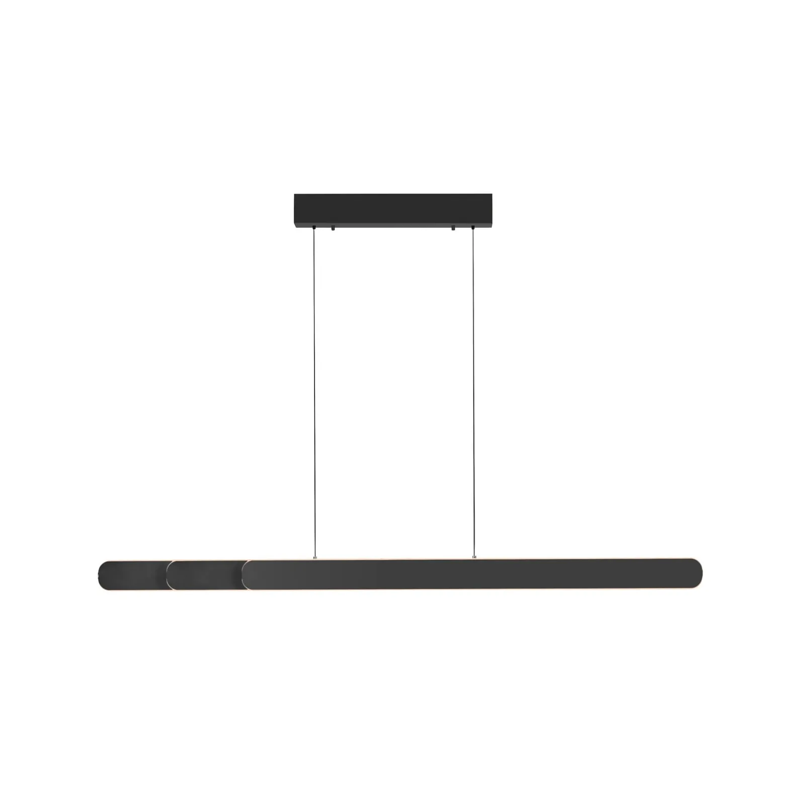 LED-riippuvalaisin ADRIANA ROUND, musta, pituus 160 cm, metalli, CCT