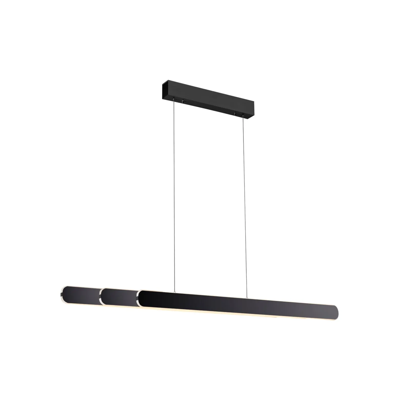 LED-riippuvalaisin ADRIANA ROUND, musta, pituus 160 cm, metalli, CCT