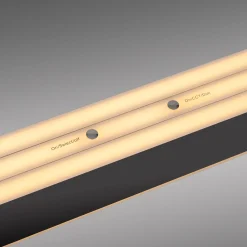 LED-riippuvalaisin ADRIANA ROUND, musta, pituus 160 cm, metalli, CCT