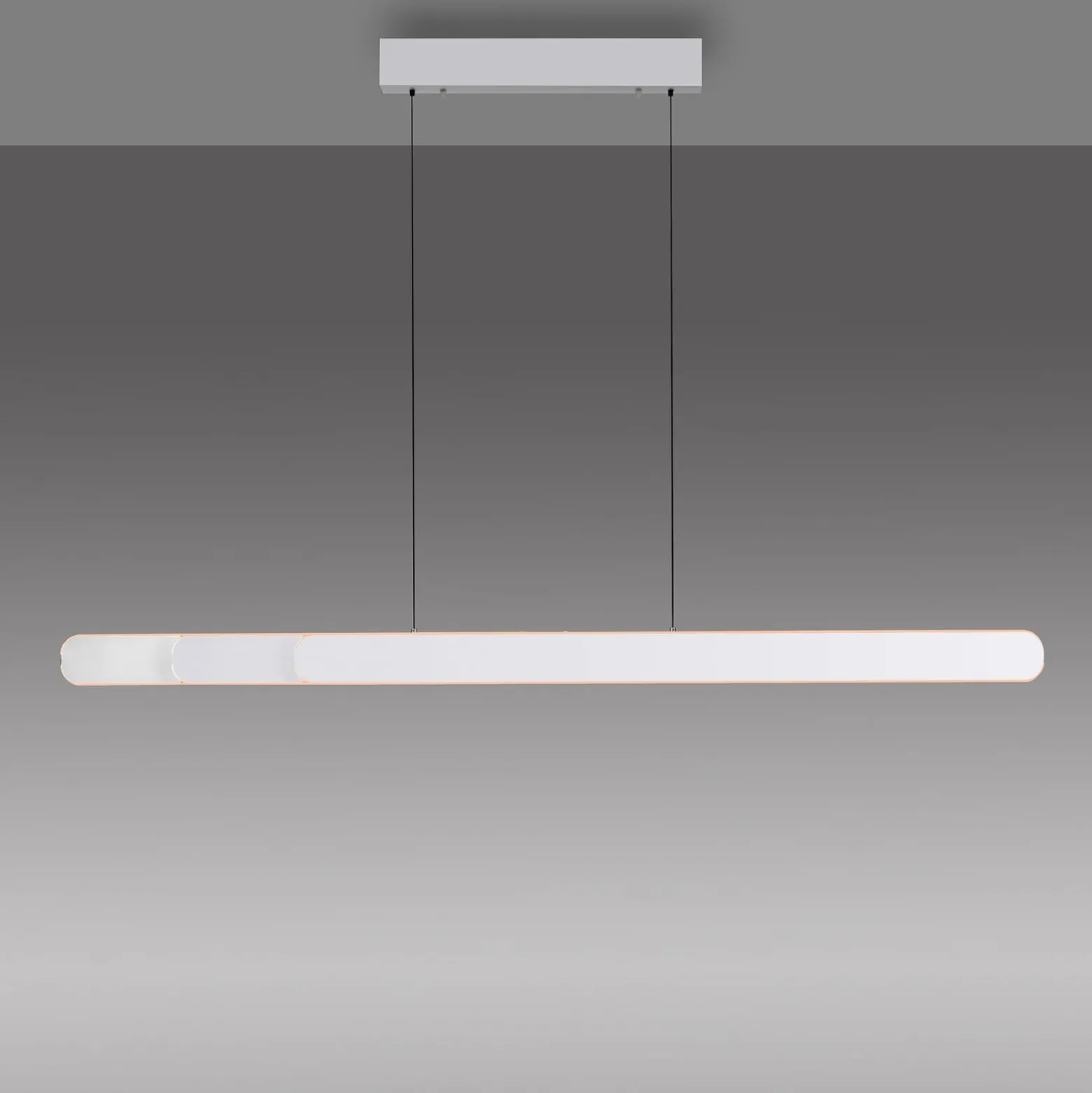 LED-riippuvalaisin ADRIANA ROUND, valkoinen, pituus 160 cm, metallia, CCT