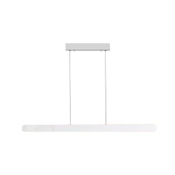 LED-riippuvalaisin ADRIANA ROUND, valkoinen, pituus 160 cm, metallia, CCT