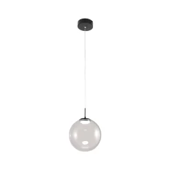 LED-riippuvalaisin Ariel, 1-valo, Ø 25cm, lasi, himmennin, CCT