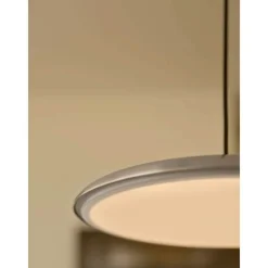 LED-riippuvalaisin Artist, teräksenvärinen, Ø 40 cm, ruostumaton teräs