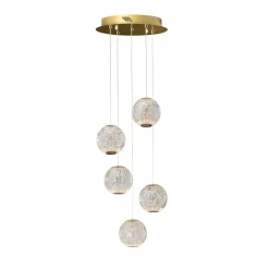 LED-riippuvalaisin Austral kulta/kirkas 5x, pyöreä