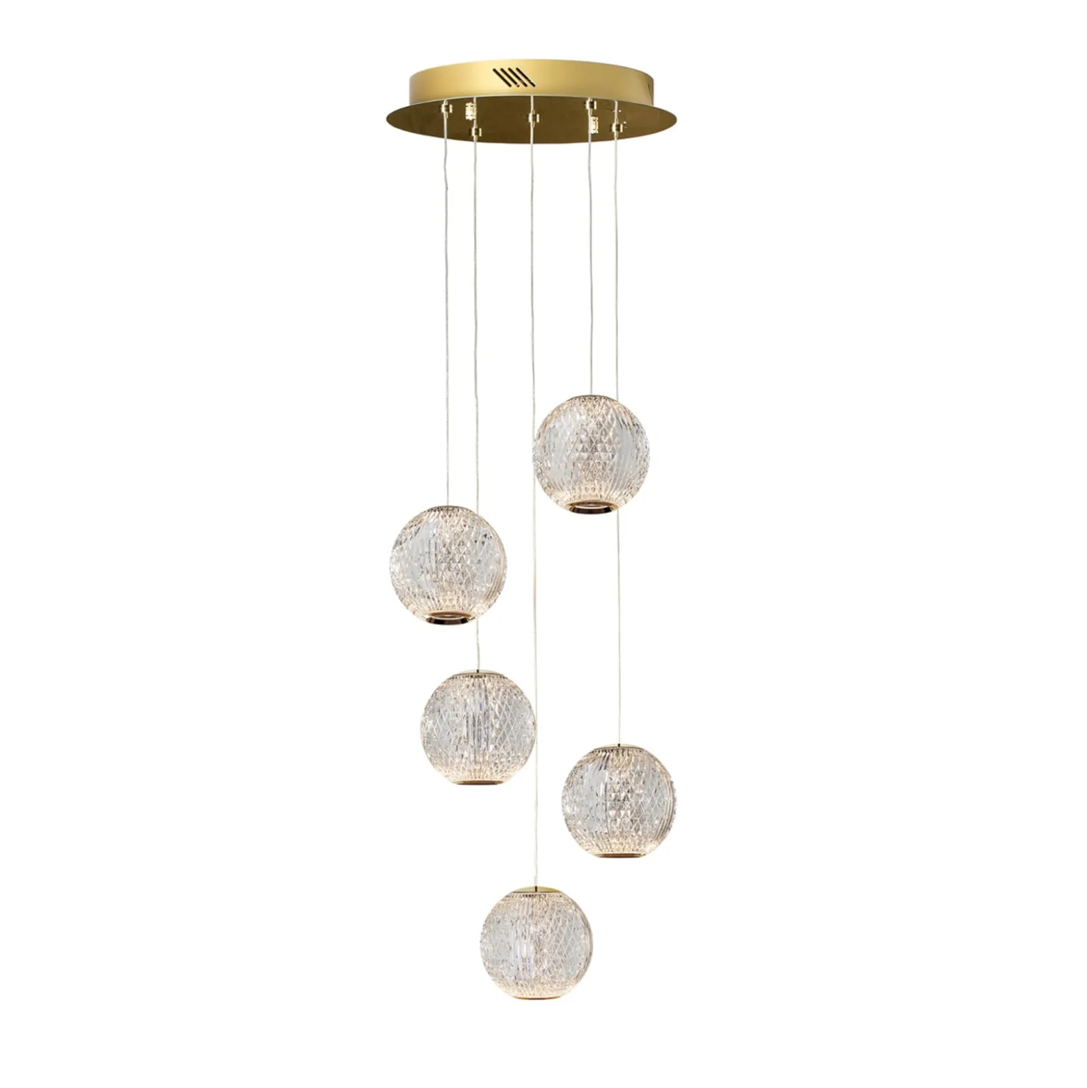 LED-riippuvalaisin Austral kulta/kirkas 5x, pyöreä