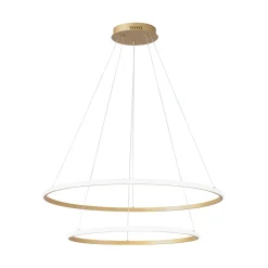 LED-riippuvalaisin Axis, Ø 80/60 cm, kullanvärinen, metalli, CCT